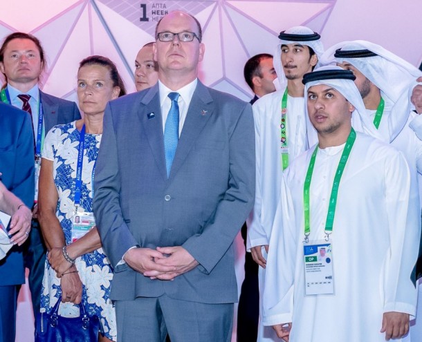 Prince of Monaco visits UAE Pavilion at Expo 2017 Astana
